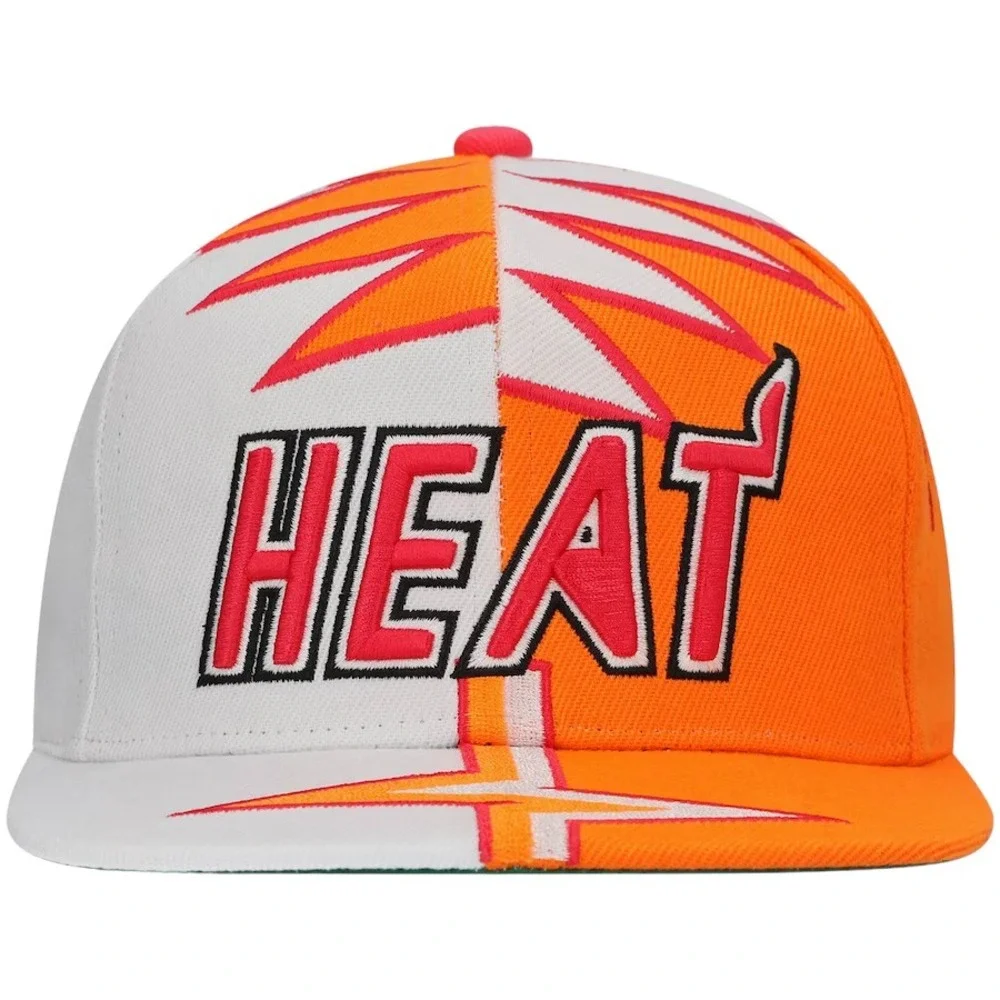 Mitchell & Ness Miami Heat NBA Shockwave Hardwood Classics Snapback Hat Cap OSFM